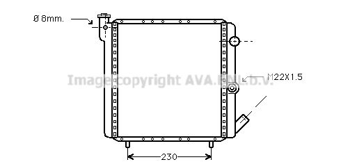 AVA QUALITY COOLING Радиатор, охлаждение двигателя RTA2016